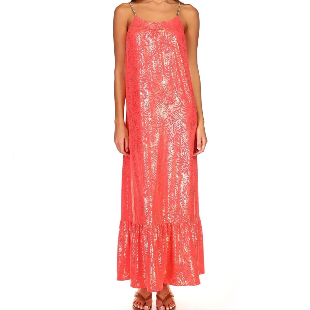 MICHAEL Michael Kors Sangria Maxi Chain Dress NWT